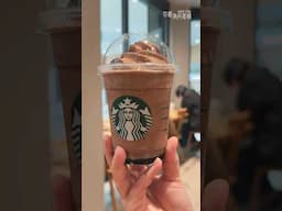 日本星巴克今年第一個季節限定星冰樂來了，經典巧克力交響曲 #starbucks #japan #frappucino #chocolate #京都為何那樣