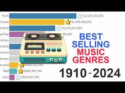 Best-Selling Music: Data from 1910 to 2024