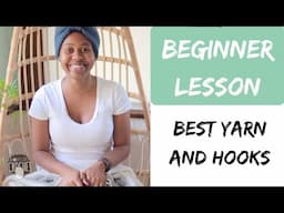 BEST YARN AND HOOK FOR BEGINNER CROCHETER + Giveaway | BEGINNER SERIES EPISODE 1 | SNOWFLAKE CROCHET