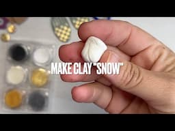 How to Create Polymer Clay Snow with Sparkling Effects | Easy DIY Tutorial