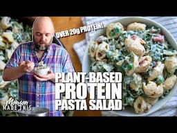 Easy High-Protein Plant-Based Bacon Ranch Pasta Salad (Vegan, GF, Oil-Free Option) Chickpea Pasta