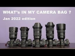 What's in my camera bag -- January 2022 edition