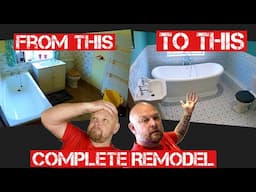 FULL BATHROOM REMODEL...COMPLETE START to FINISH | Real World Plumbing