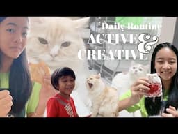 DAILY ROUTINE ZARA CUTE | Be Active Be Creative and SEMAKIN SAYANG KELUARGA