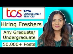 TATA 2025 Mass Recruitment 🔥  for Fresher Graduates & Undergraduates Tata Consultancy Services TCS