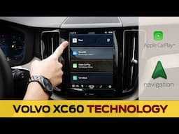 Media Screen in the Volvo XC60 | Apple CarPlay, Navigation and more!