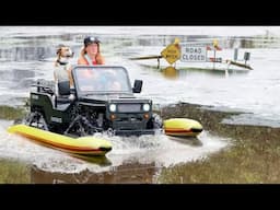 Mini JEEP BOAT vs HURRICANE