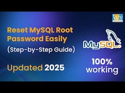 How to Reset MySQL Root Password in Windows | Updated 2025 | Reset Forget Password in MySQL