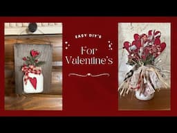 Two Adorable Rustic Valentine Crafts ~ Trash To Treasure