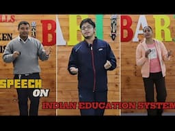 Speech on " Indian Education "