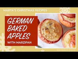 German Baked Apples with Marzipan Filling