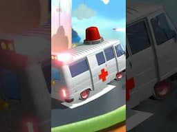 Wheels On The Ambulance #shorts #vehicles #modeoftransport #carcartoons #nurseryrhymes