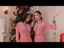 Lori Harvey & Hailey Bieber sip holiday cocktails & make gingerbread houses | WHO'S IN MY BATHROOM?