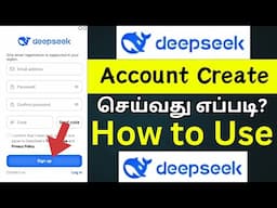 How to Create DeepSeek Account in Tamil | How to Use Deepseek App | Deepseek Account Signup