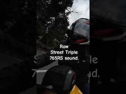 Triumph Street Triple 765RS raw sound.🔊 **TURN SOUND ON** #streettriple765rs #765rs #streettriple