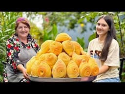 Badambura - Traditional Dessert of Azerbaijani Cuisine! Grandma's Unbelievable Recipe!