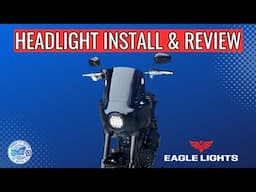 Eagle Lights Slim LED Headlight Install On Harley Low Rider S