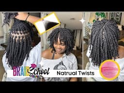 Best Quality Afro Kinky bulk hair! How to do Bangs with Natural Twists FT. QVR Hair