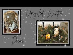 Easy Upcycled Winter Decor