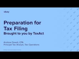 Preparation for tax filing brought to you by TaxAct