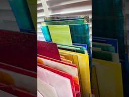 💡 How I Store Stained Glass Sheets & Shards: My Easy & Flexible Organization System!