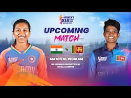 India Women U19 vs Sri Lanka Women U19 | Match 10 | ACC Women's U19 Asia Cup