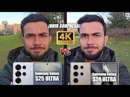 Así GRABAN!🤯SAMSUNG GALAXY S25 ULTRA vs S24 ULTRA en 4K 60fps