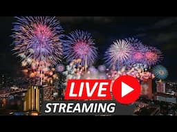 New Year's 2025: Bangkok, Thailand Welcomes the Year with Spectacular Riverside Fireworks Live