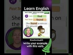 Past Tense of FIND in English ✅ English Pronunciation of FOUND | Learn English Irregular Verbs