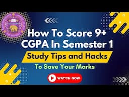 How to score 9+ CGPA in semester 1 Delhi University | Study Tips and hacks to save your marks #du