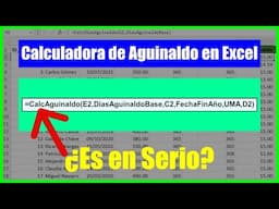 Como Calcular el Aguinaldo con Formulas Excel