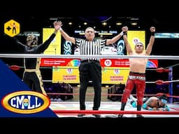 CMLL | Galaxy y Shockercito derrotan a Pequeño Pierroth y Mercurio