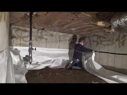 Installing a Crawl Space Vapor Barrier By Yourself - Crawl Space Moisture Control