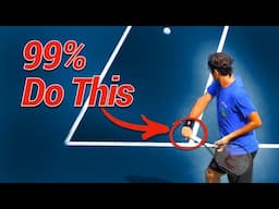 Why 99% of Tennis Pros swing this way...(Drill included)