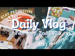 Darvanalee Designs Studio Daily Craft Vlog || 2nd February 2025 || Sunday Prep, Cross Stitch & More