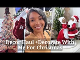 Decorate With Me For Christmas 2024 + Traditional Christmas Decor Haul  | Mrs Brittany Gold