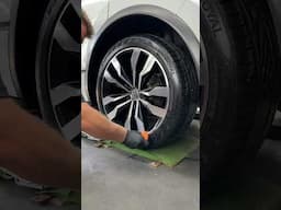 Tyre Dressing Done right with Absolutely NO Sling #detailer #detailing   #automobile #satisfying