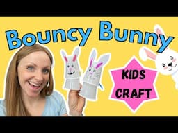 Bouncy Bunny Craft- Easter Crafts with Fi