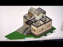 Bungalow house design with roof deck and attic room