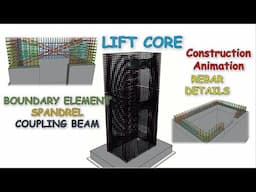 Lift Core Wall Construction Process Step by Step | Boundary Element | Spandrel | Coupling Beam