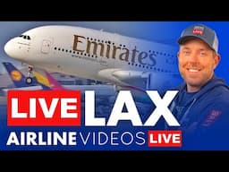 🔴LAX LIVE! Thrilling Airport Action & Reverse Operations in Challenging Weather!