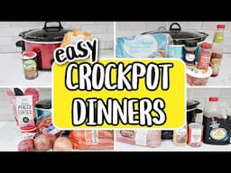 5 DUMP & GO CROCKPOT DINNERS | The EASIEST Tasty Slow Cooker Recipes | NEW for 2025 Crockpot Recipes