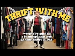 Thrift With Me ~Savers Thrift Store Grand Opening!~ Try On Thrift Haul