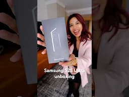 Samsung S25 Ultra Titanium SilverBlue quick unboxing