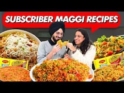 I Rated SUBSCRIBERS MAGGI Recipes For 24 Hours 😱✨