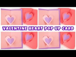 Valentine Heart Pop Up Card! (Make in MINUTES!)