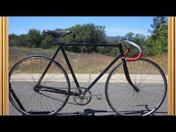 Another Antique Bicycle Follows Me Home: Let's Take a Look at This Cool Old Vintage Track Bike.