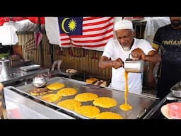 Selling Non Stop! Famous Omelette Roti Cooking Master in Penang