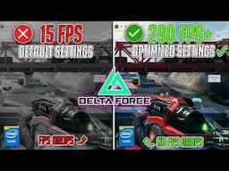 Delta Force - Best Settings for MAX FPS on ANY PC in Season 2✅