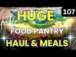 FRUGAL LIVING & Food Pantry Haul 2024 - Food Haul - FOOD BANK - Food Pantry Haul - Budget Meals